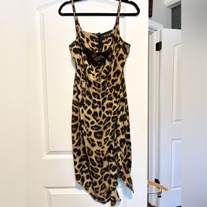 PrettyLittleThing Leopard Print Midi Dress